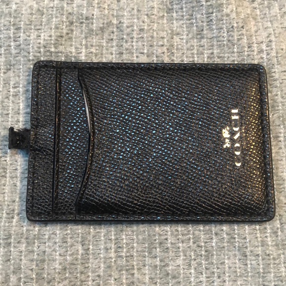 Coach Black Leather ID Lanyard - Picture 9 of 13